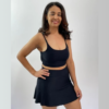 Conjunto Short Saia Beach Tennis Preto