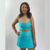 Conjunto Short Saia Beach Tennis Azul Bebê - Image 2