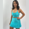 Conjunto Short Saia Beach Tennis Azul Bebê